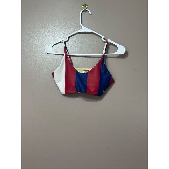 Albion Liberty Stripe Rise Bralette Bikini Top Women's XS - Picture 2 of 9